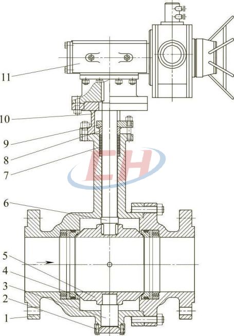 圖7鑄造CL150~600硬密封低溫球閥